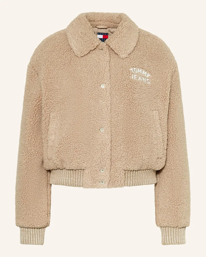 Tommy Hilfiger Teddyfell-Blouson beige Hellbraun