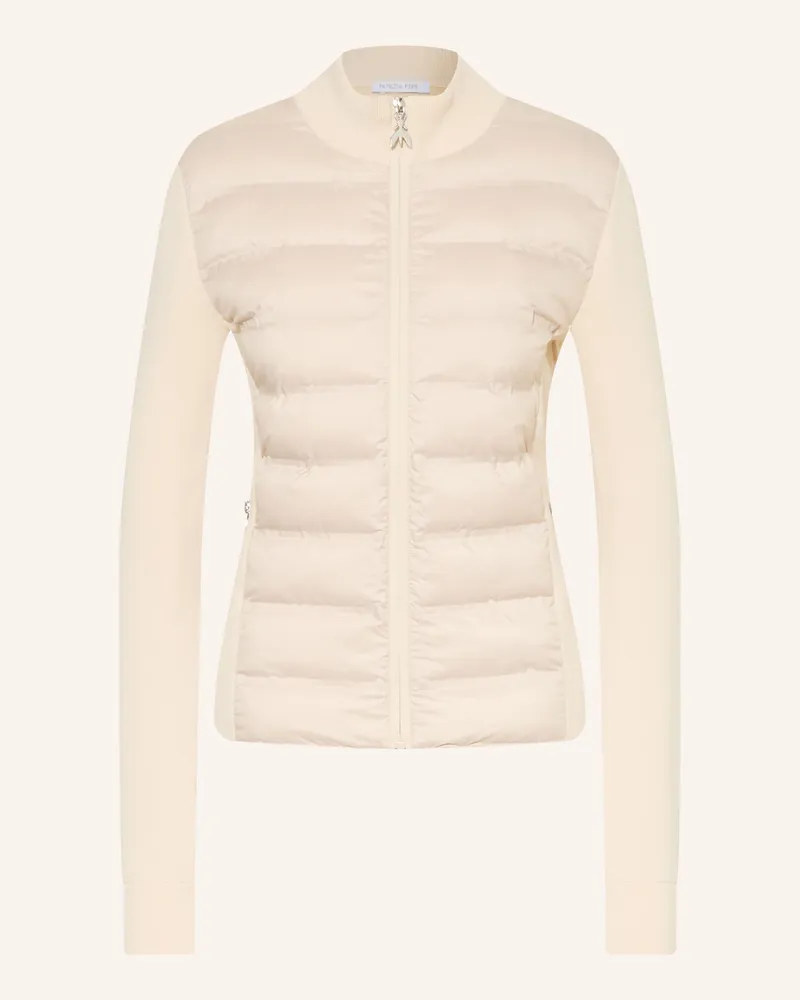 Patrizia Pepe Steppjacke Im Materialmix beige Creme