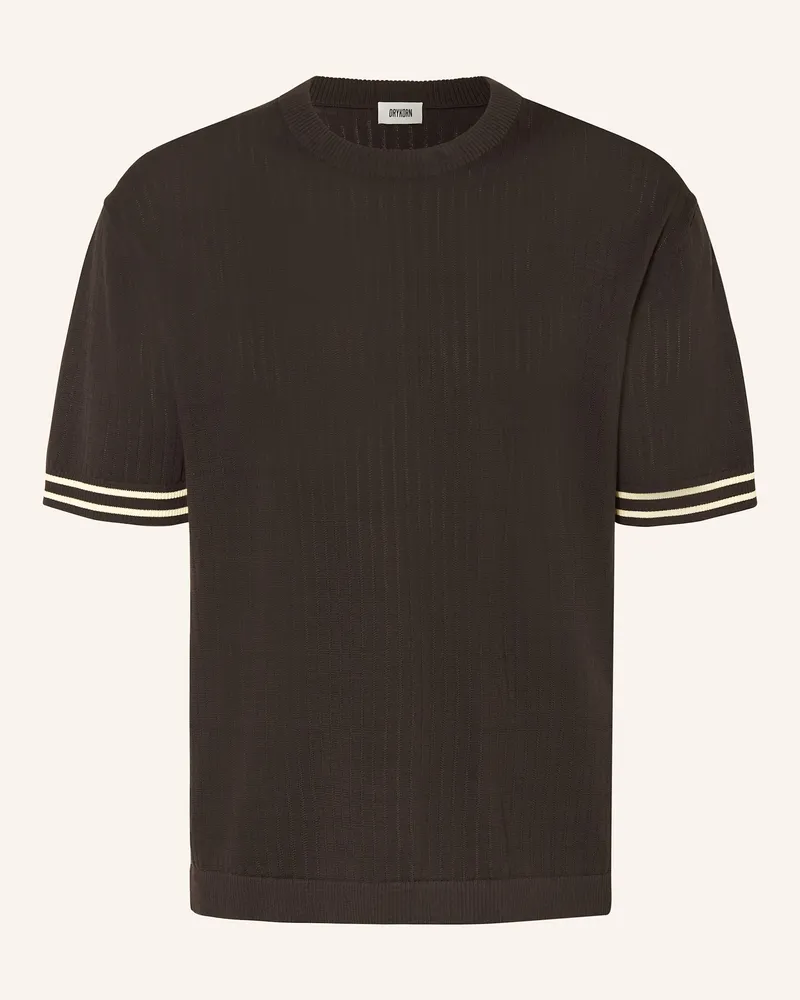 Drykorn Strickshirt Derico braun Dunkelbraun