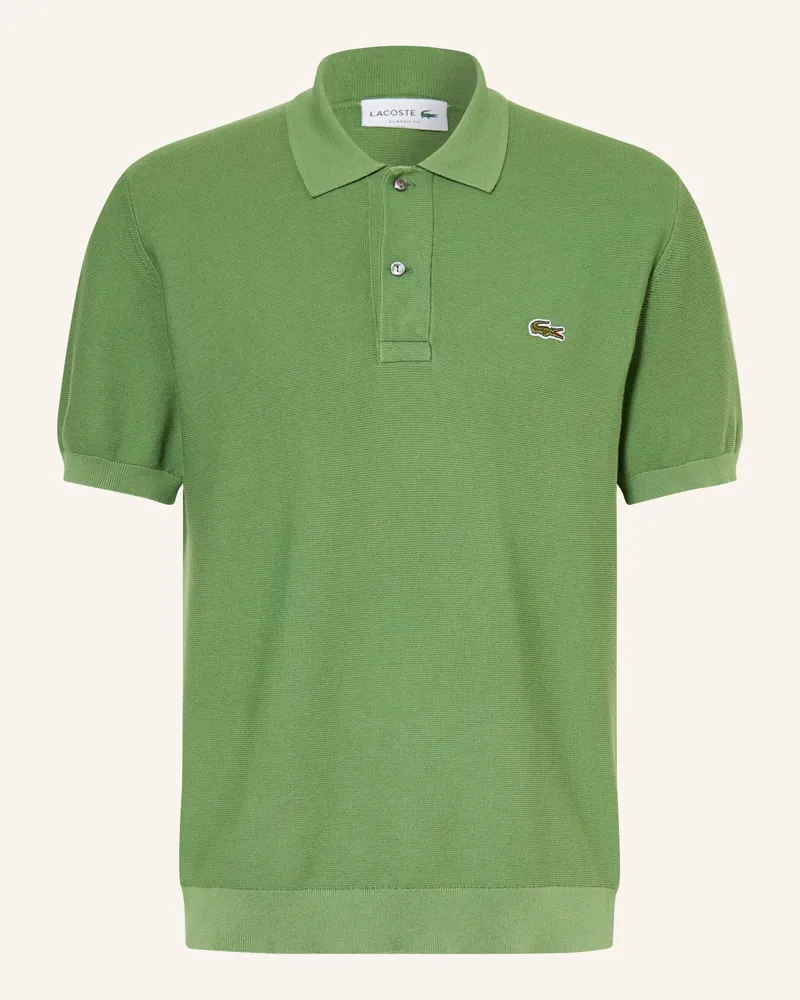 Lacoste Strick-Poloshirt Classic Fit gruen Grün