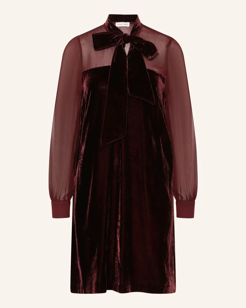 Phase Eight Schluppenkleid VINNIE aus Samt Dunkelrot