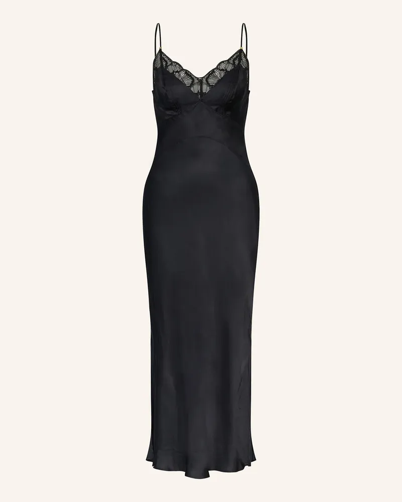 Chantelle Negligé MUSE aus Satin Schwarz