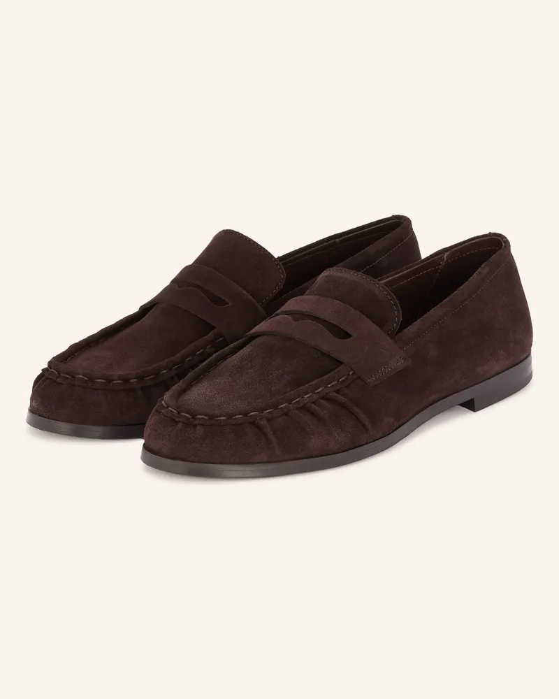 Mrs & HUGS Penny-Loafer Dunkelbraun