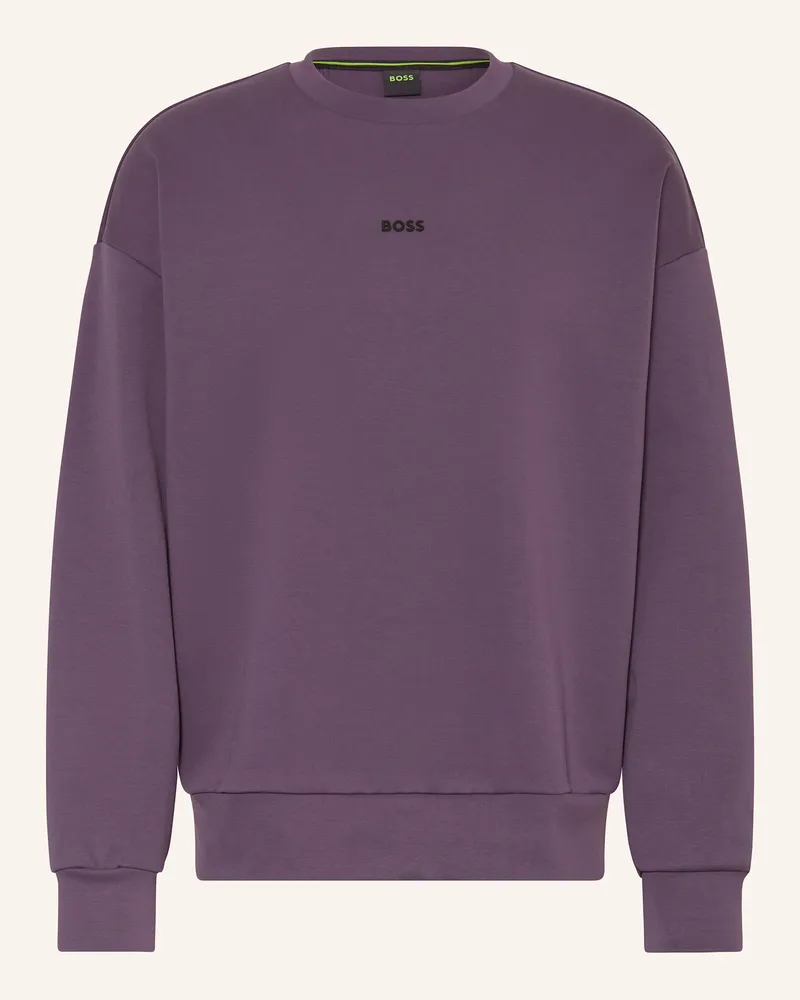 HUGO BOSS Sweatshirt Stenson lila Dunkellila