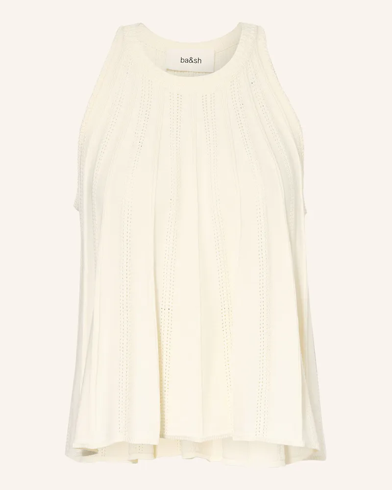 ba&sh Stricktop Serres weiss Ecru