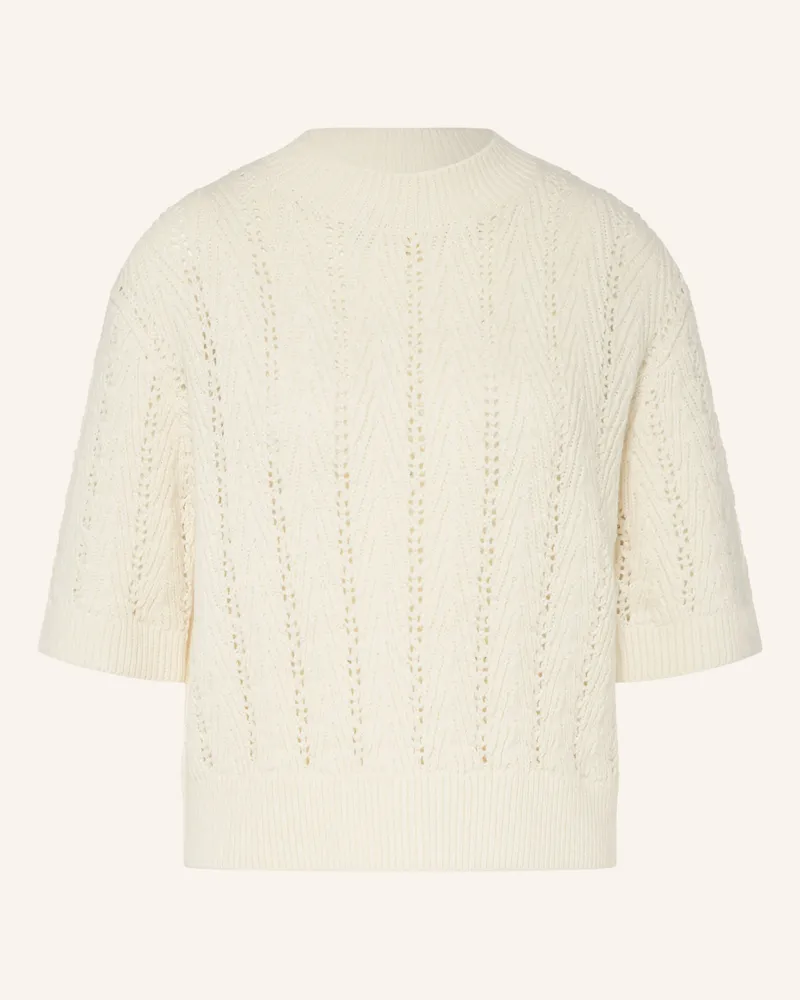 OPUS Strickshirt Pudy weiss Ecru