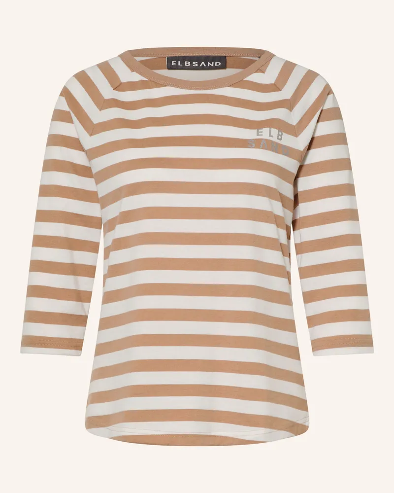 ELBSAND Shirt Celin Mit 3/4-Arm braun Camel