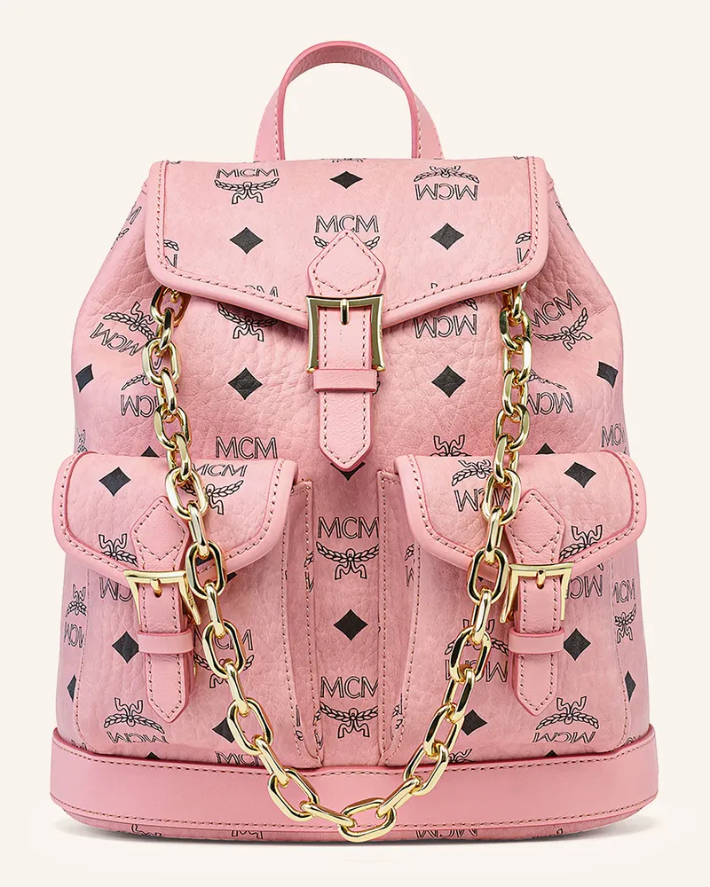 MCM Rucksack Aren Mini rosa Pink