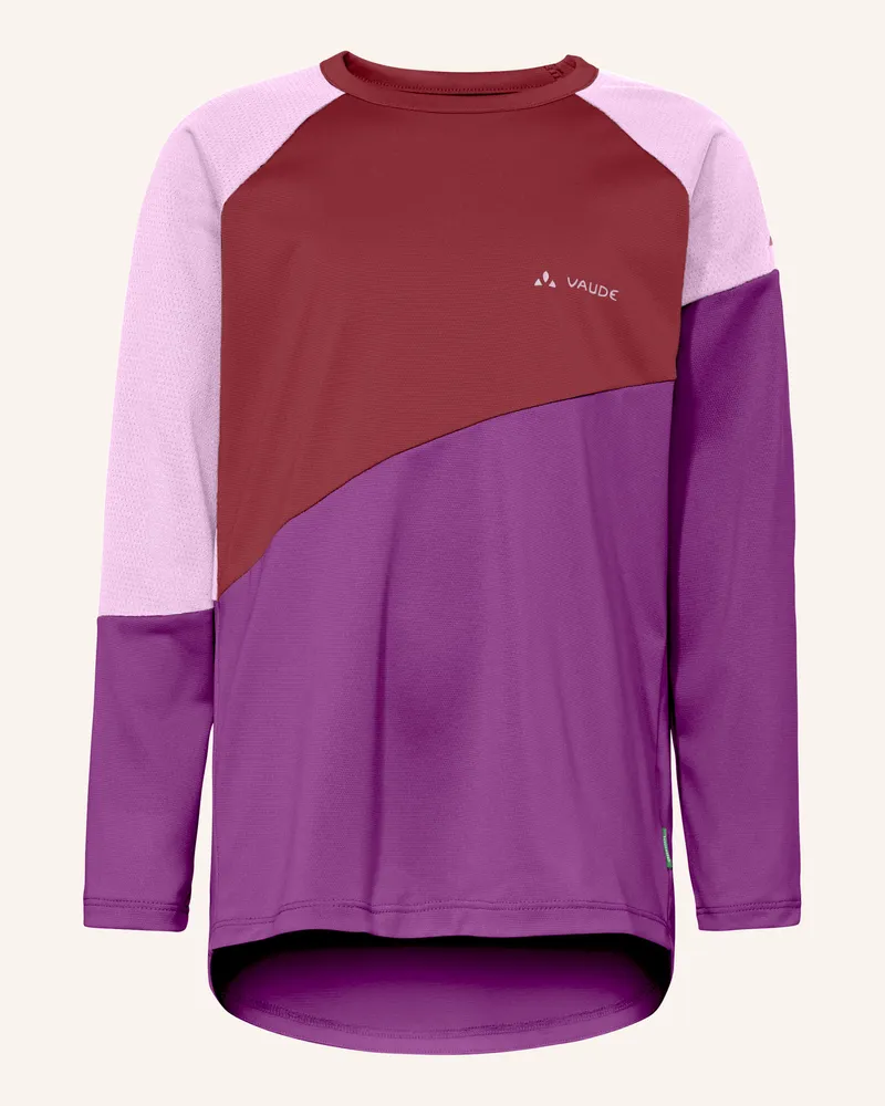 Vaude Radshirt Kids Moab Ls T-Shirt lila Rot