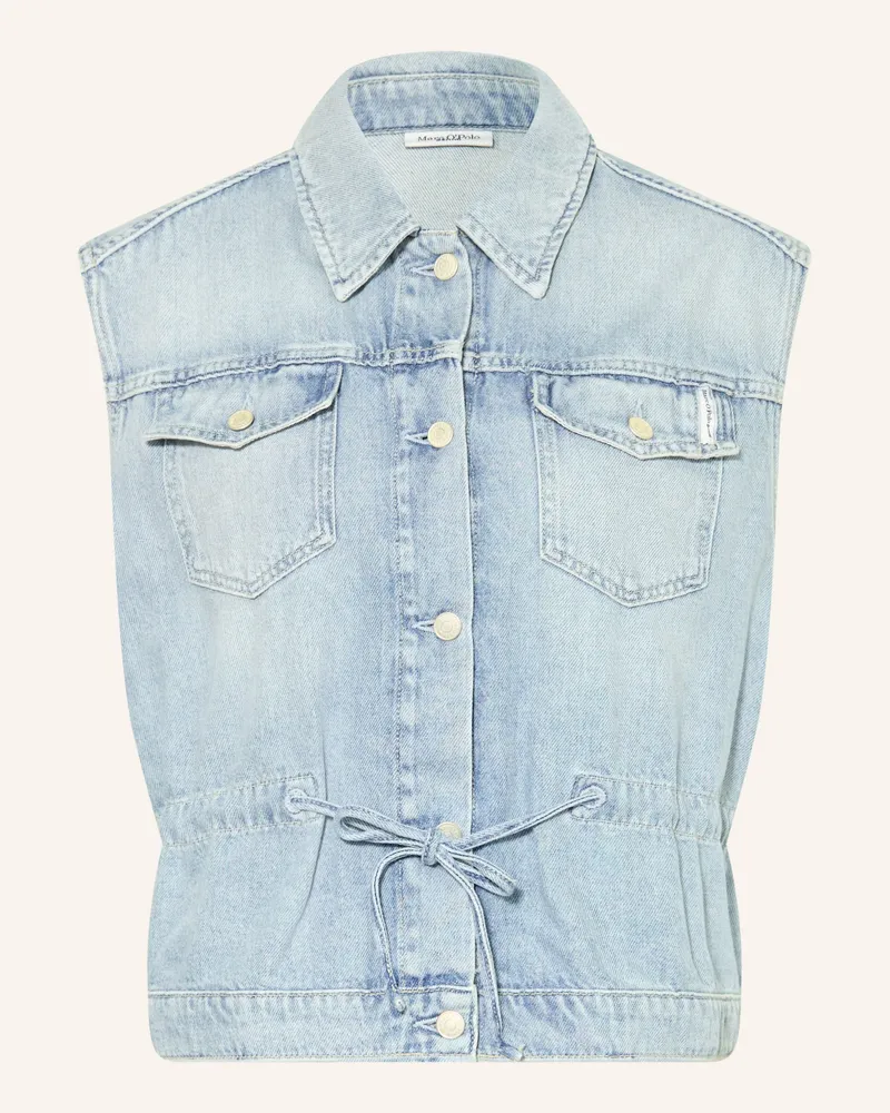 Marc O'Polo Jeansweste blau Hellblau