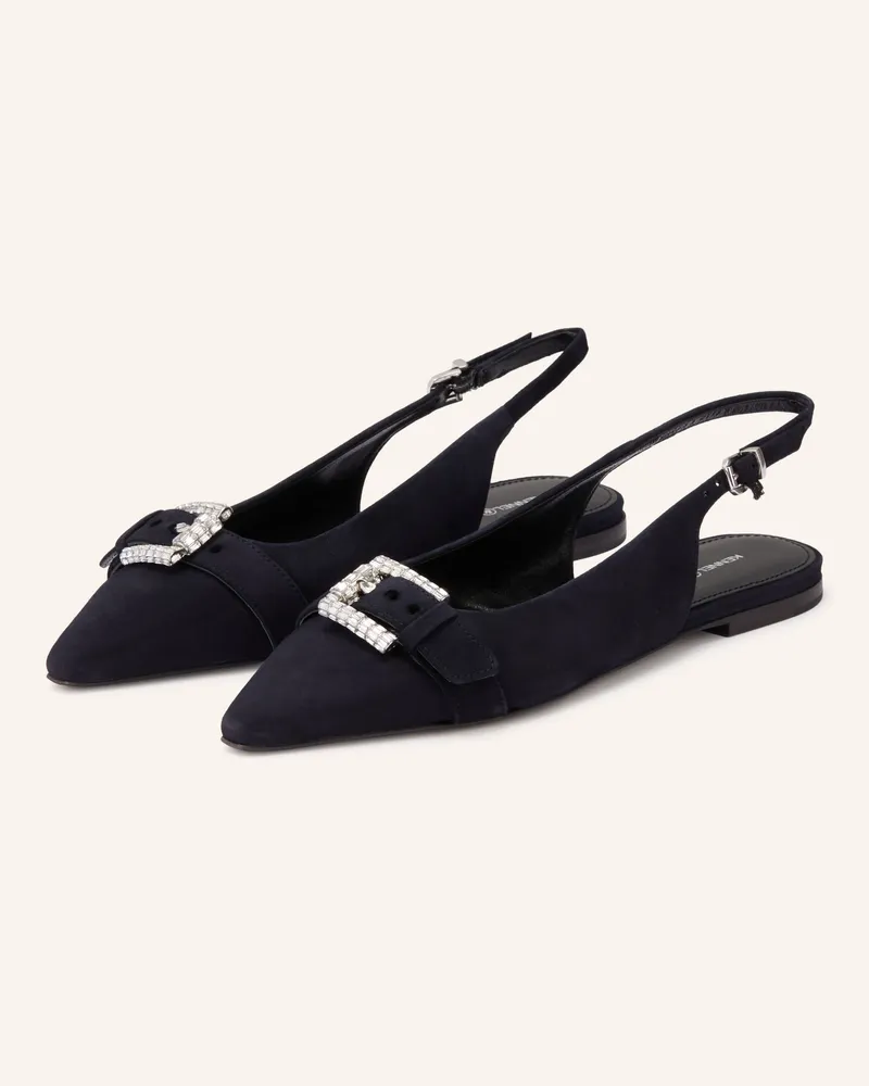 Kennel & Schmenger Slingballerinas Nika Mit Schmucksteinen blau Dunkelblau