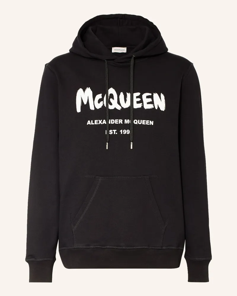 Alexander McQueen Oversized-Hoodie Schwarz