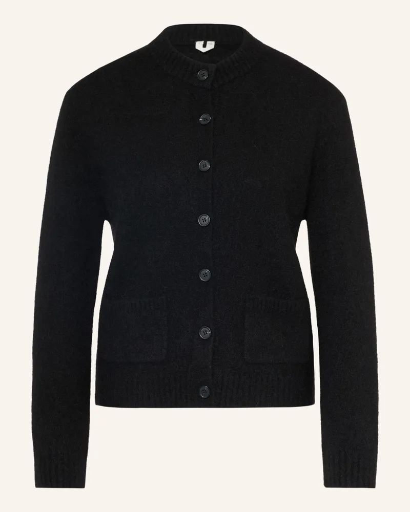 Arket Strickjacke Mit Alpaka schwarz Schwarz