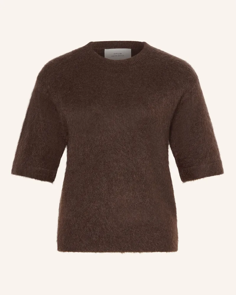 OPUS Strickshirt Pammi braun Dunkelbraun