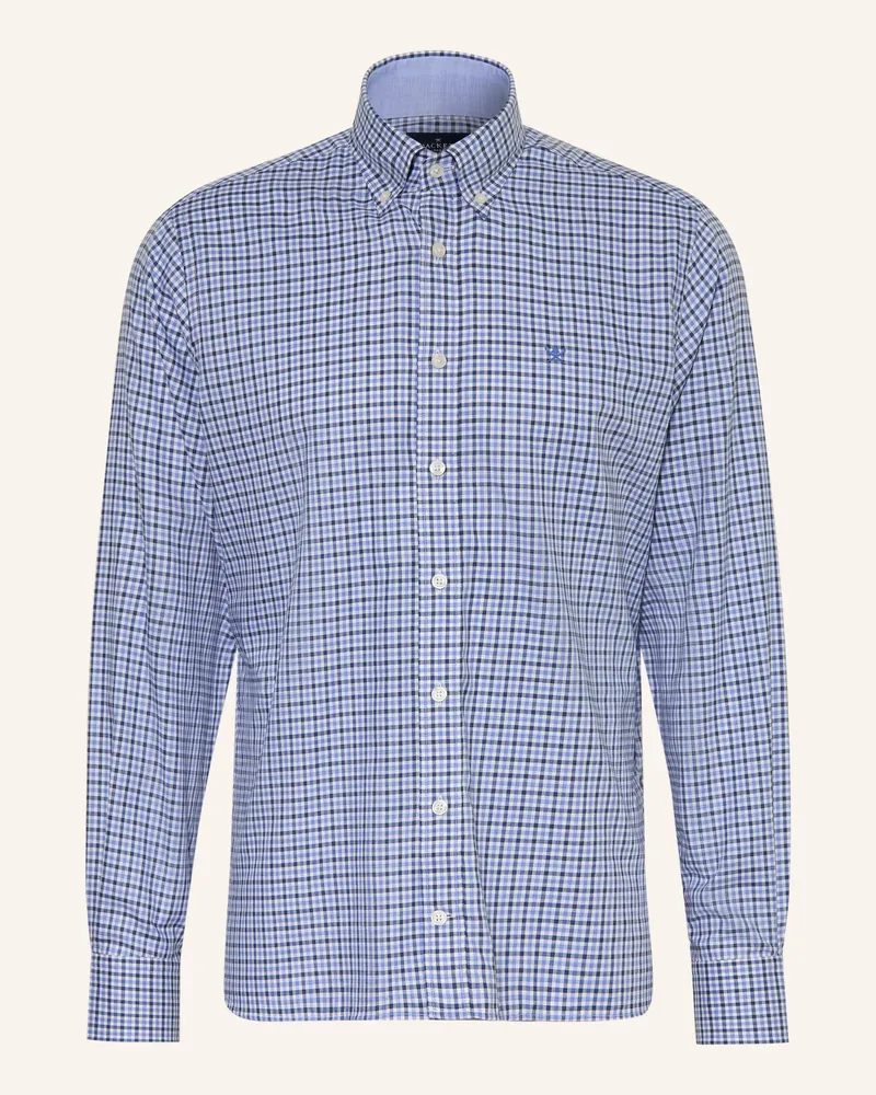 Hackett Hemd Classic Fit blau Dunkelblau