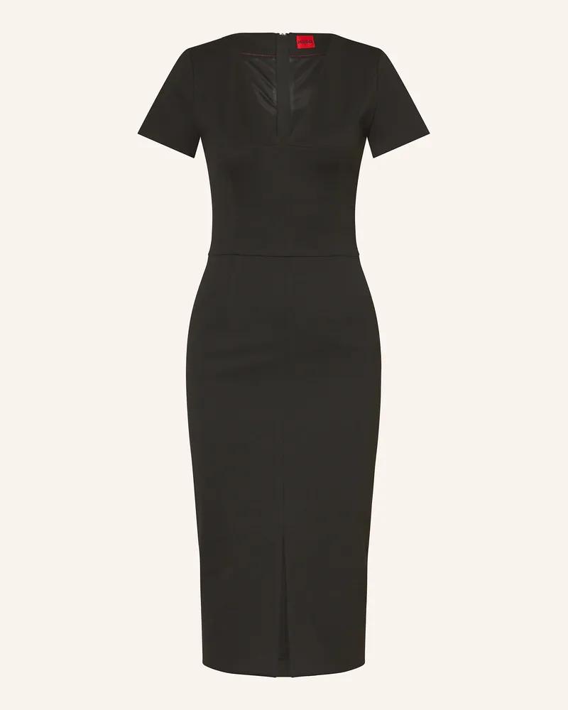 HUGO BOSS Etuikleid KALAMARA Schwarz