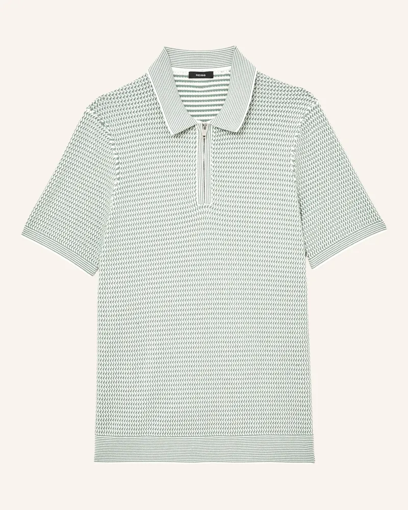 Reiss Strick-Poloshirt BRINK Grün