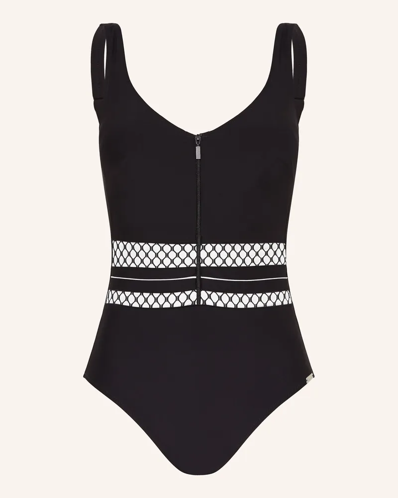 Charmline Shape-Badeanzug TEXTURED DIMENSION Schwarz