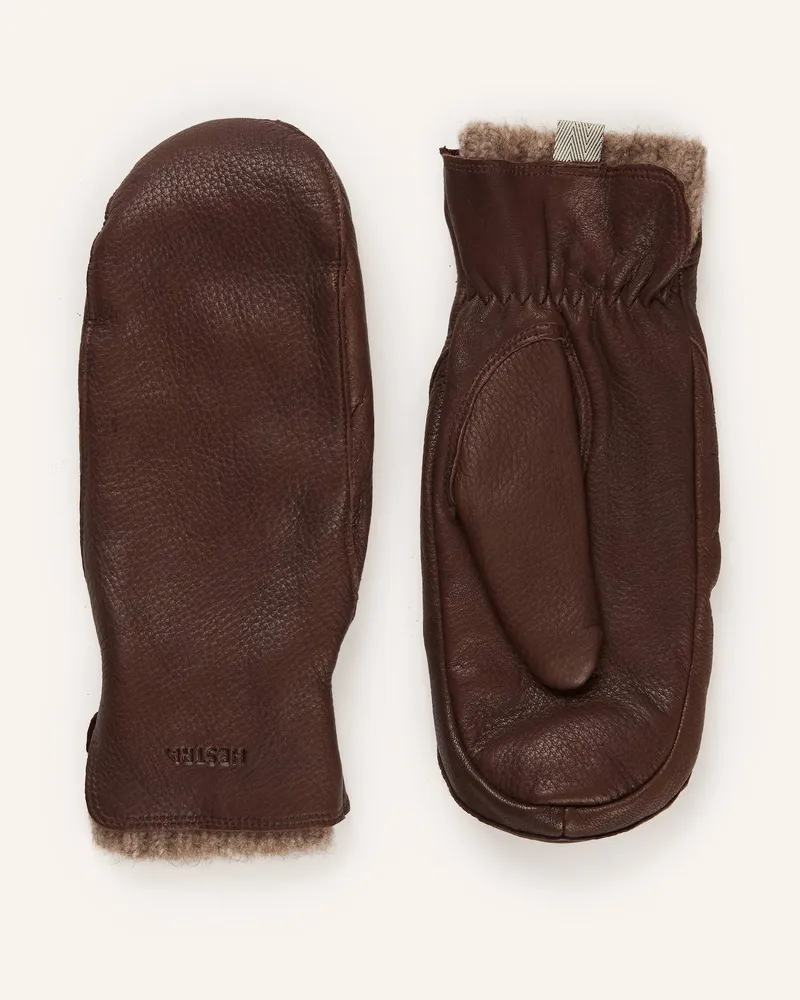 Hestra Handschuhe Tiril Mitt braun Dunkelbraun