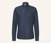 Jerseyhemd Slim Fit blau