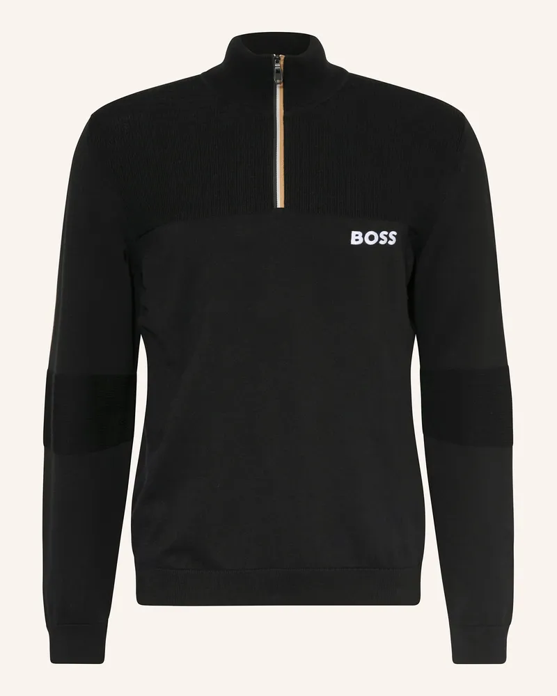 HUGO BOSS Troyer Hydro schwarz Schwarz