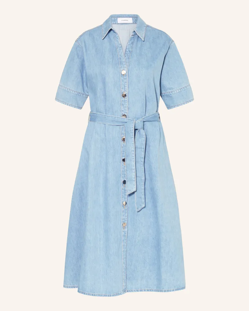 COMMA Jeanskleid Hellblau