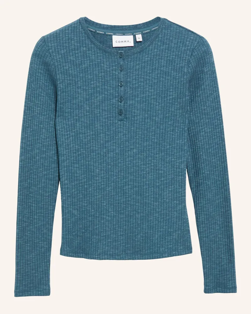 COMMA T-Shirt gruen Petrol