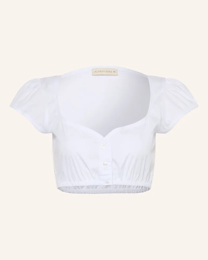 AlpenHERZ Dirndlbluse Phia weiss Weiss