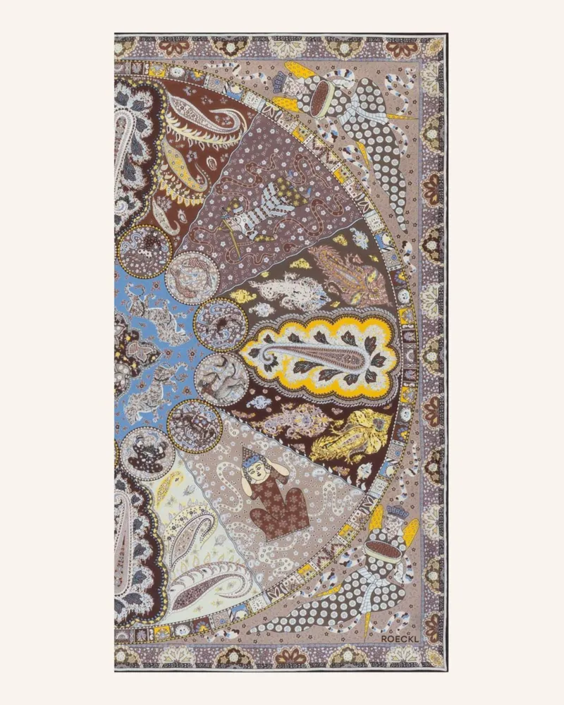Roeckl Seidentuch SMALL HOROSCOPE Beige