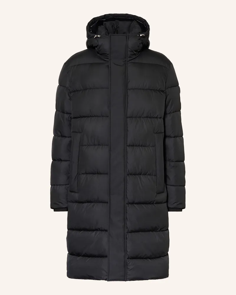 HUGO BOSS Steppmantel CENUTO Schwarz