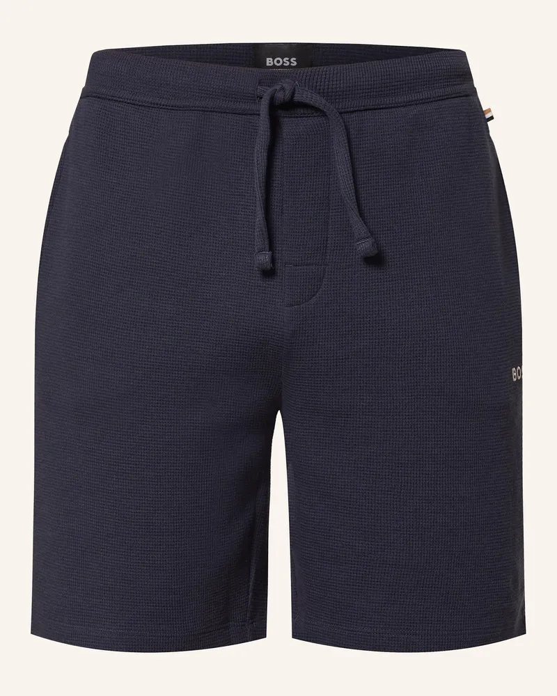 HUGO BOSS Schlafshorts blau Dunkelblau