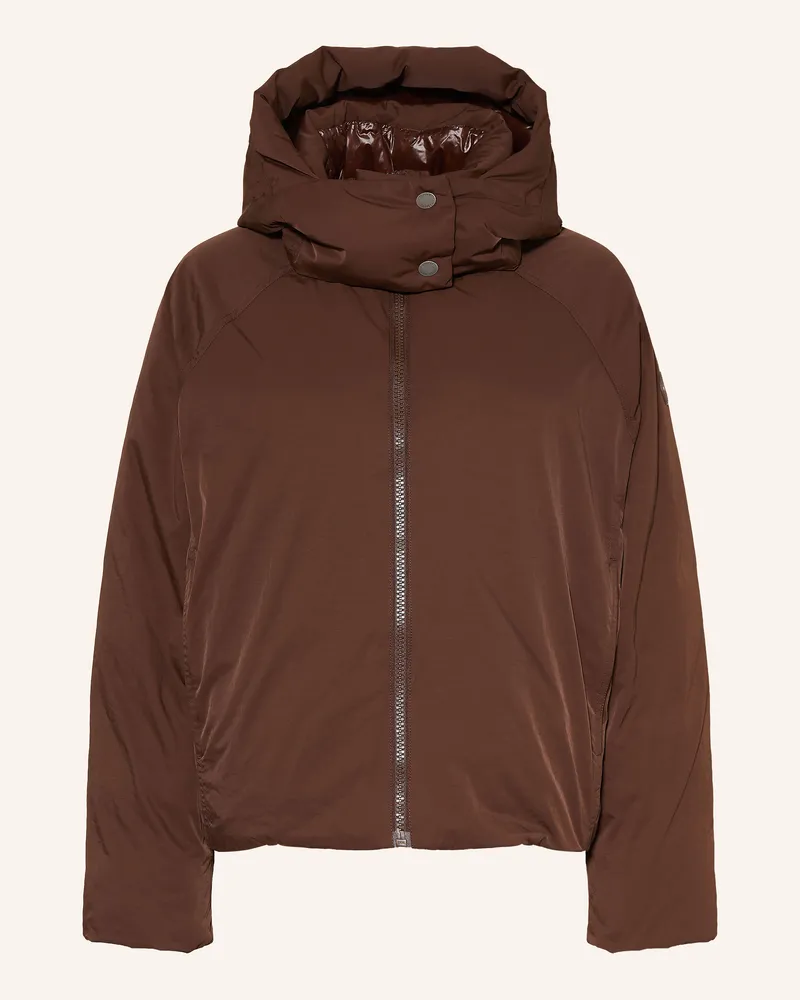 Tommy Hilfiger Daunenjacke Mit Abnehmbarer Kapuze braun Dunkelbraun
