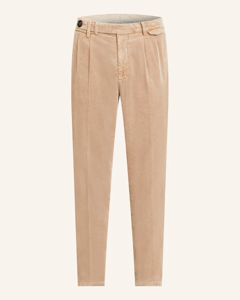Brunello Cucinelli Cordhose Leisure Fit Hellbraun