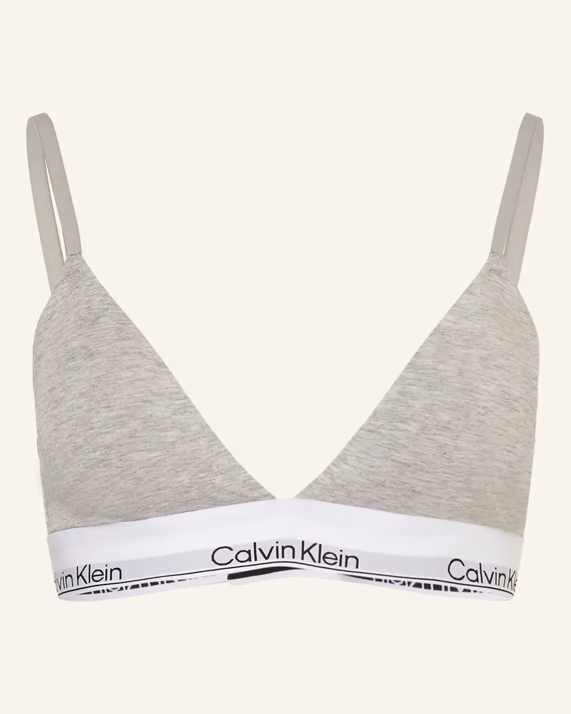 Calvin Klein Triangel-Bh Icon Cotton Modal grau Grau