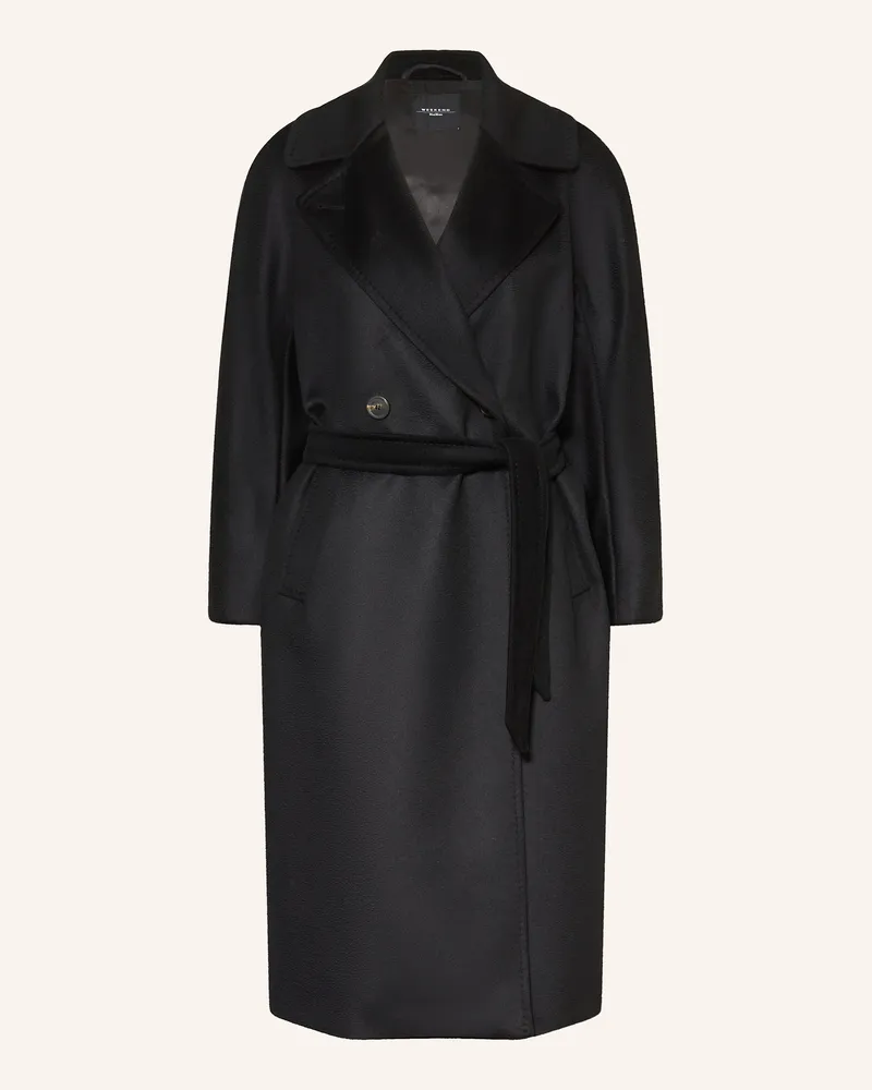 Max Mara Wollmantel Resina schwarz Schwarz