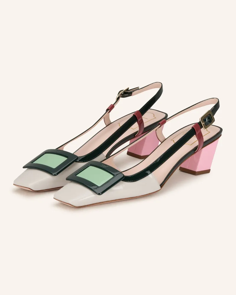 Roger Vivier Slingpumps Belle Vivier grau Hellgrau
