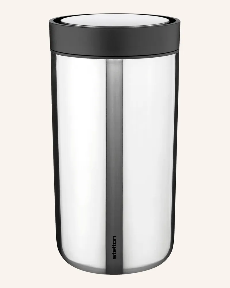 Stelton Thermobecher TO GO CLICK Silber