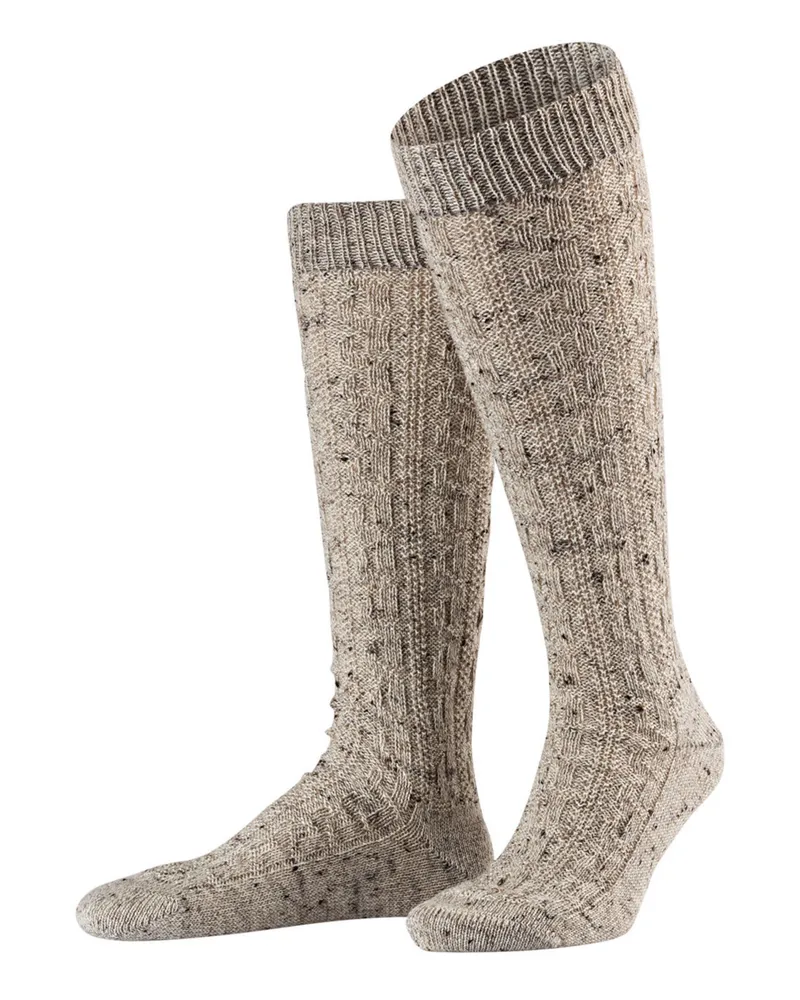 Lusana Trachten-Kniestrümpfe beige Beige