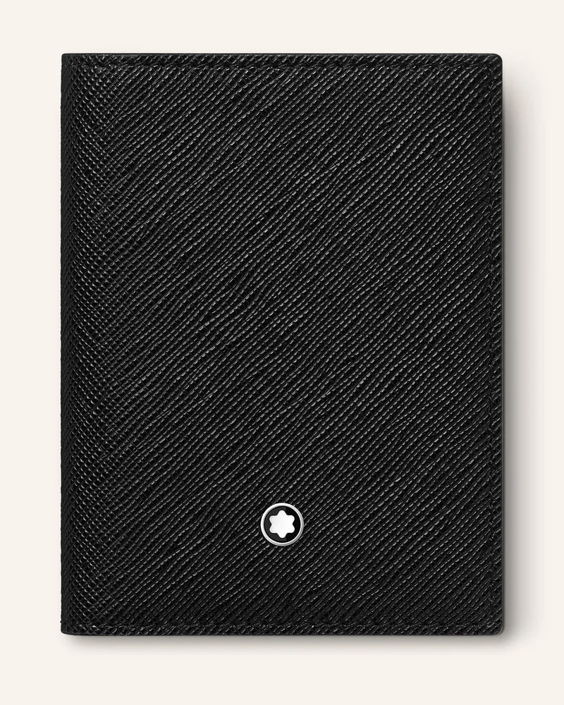 Montblanc Saffiano-Kartenetui Sartorial schwarz Schwarz