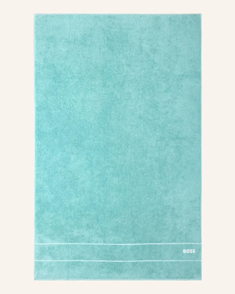 HUGO BOSS Badetuch Plain blau Türkis