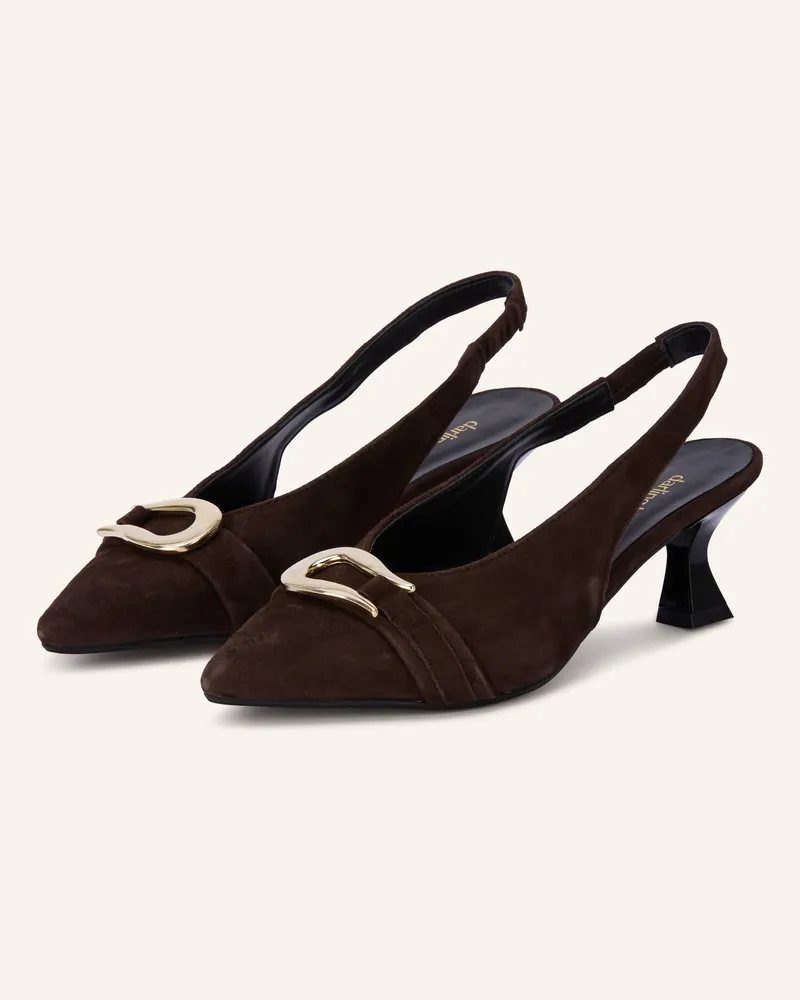 Darling Harbour Slingpumps braun 