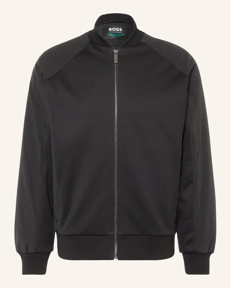 HUGO BOSS Blouson Skiles Im Materialmix schwarz Schwarz