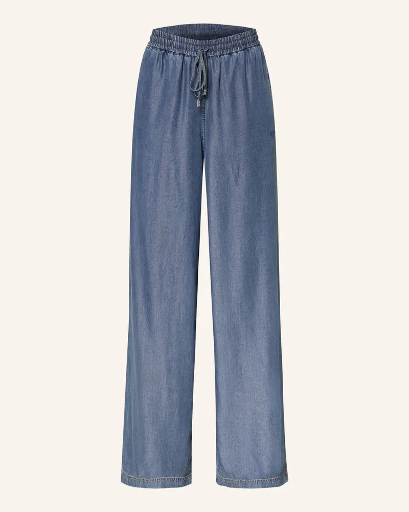 HUGO BOSS Marlenehose Tanella In Jeansoptik blau Blau