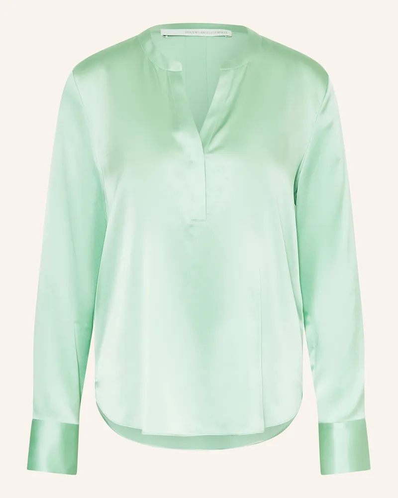 Herzen's Angelegenheit Blusenshirt Aus Seide gruen Hellgrün