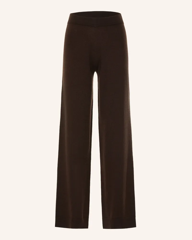 ALLUDE Strickhose Mit Cashmere braun Dunkelbraun