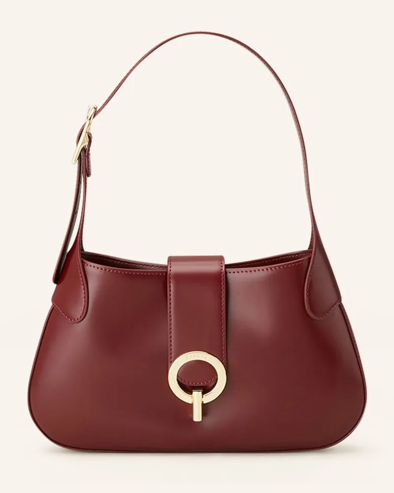 Sandro Schultertasche Dunkelrot
