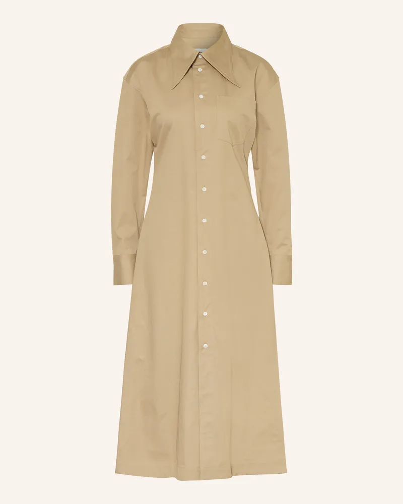 AMI Paris Hemdblusenkleid beige Beige