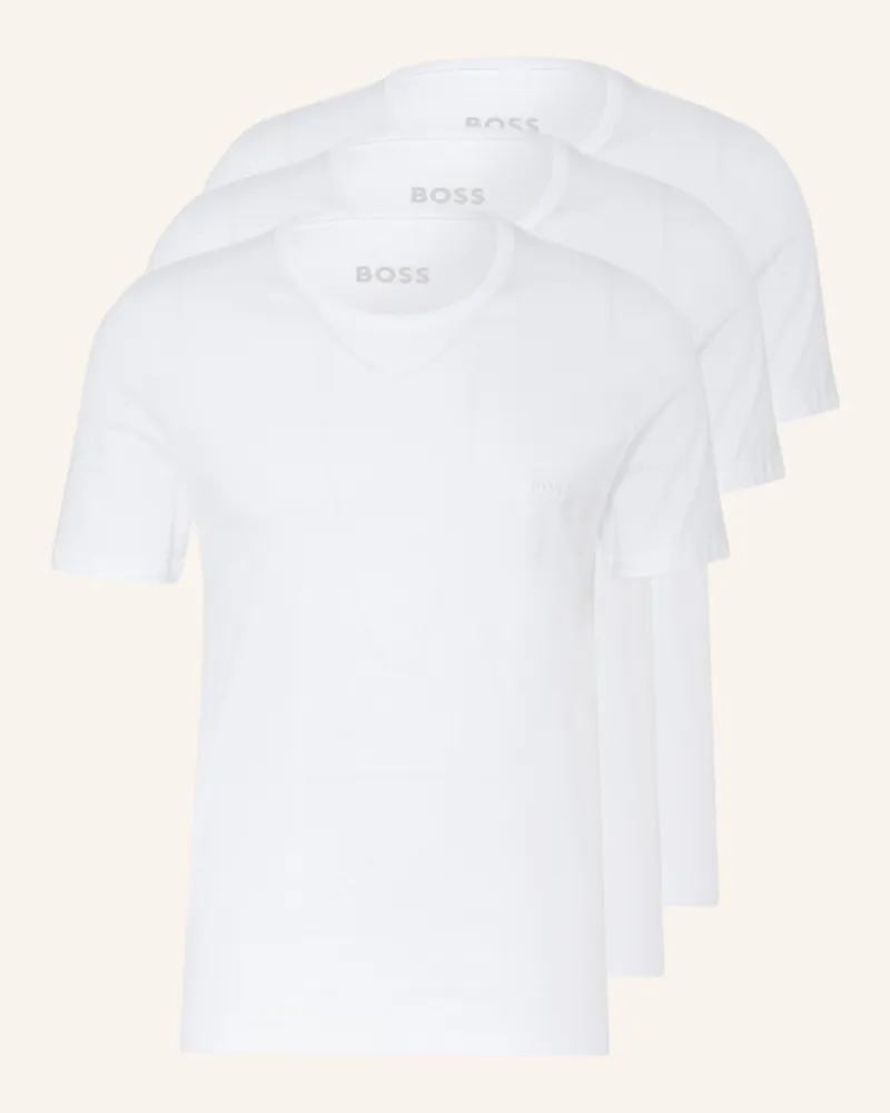 HUGO BOSS 3er-Pack T-Shirts ONE Weiss