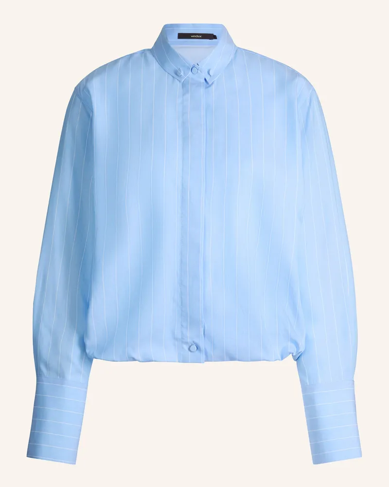 windsor. Hemdbluse blau Hellblau