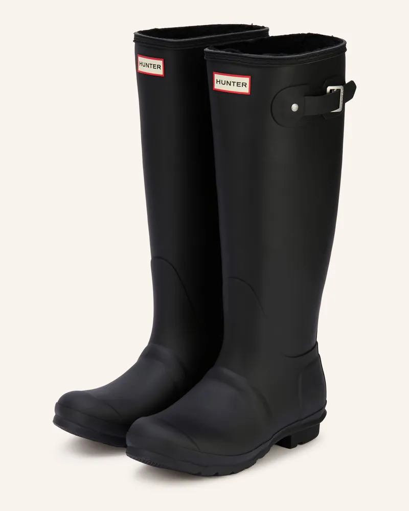Hunter Gummistiefel schwarz Schwarz